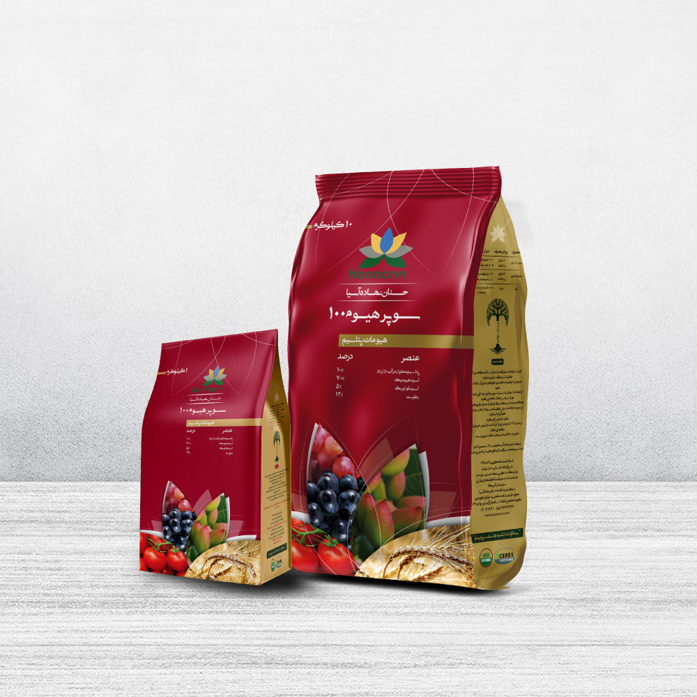 کود سوپر هیوم 100 یک کیلویی حنان نهاده