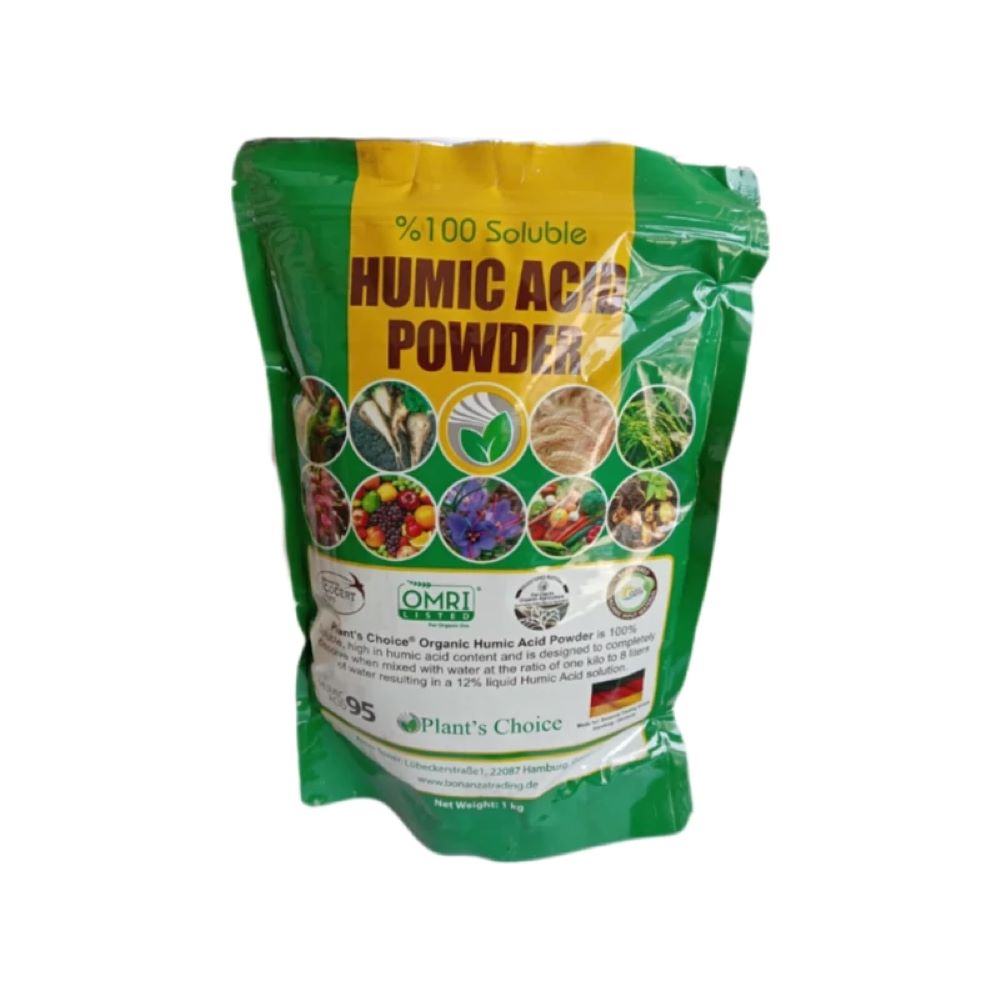 کود هیومیک اسید پودری پلنت چویس آلمان یک کیلویی