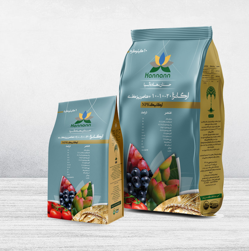 کود ارگانزا 20-10-10 ده کیلویی حنان نهاده
