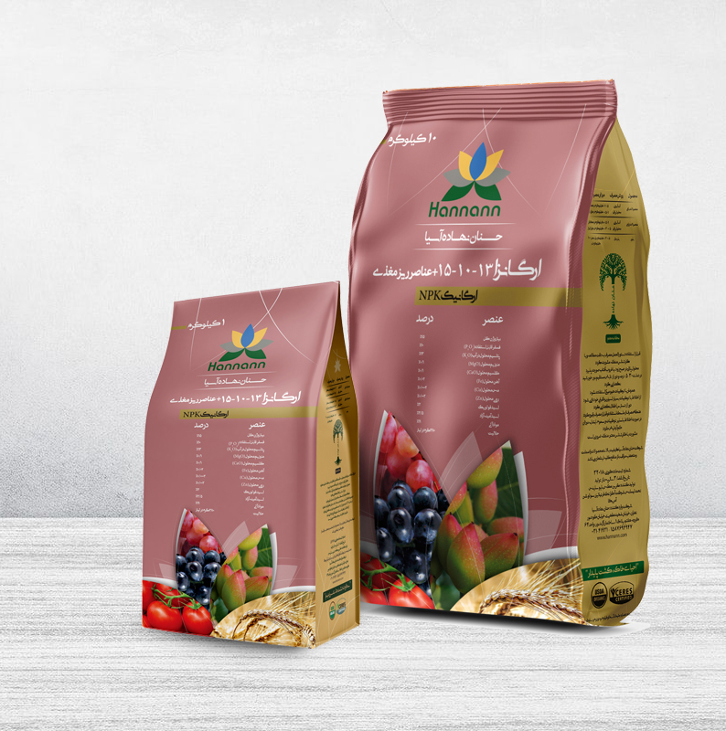 کود ارگانزا 13-10-15 ده کیلویی حنان نهاده